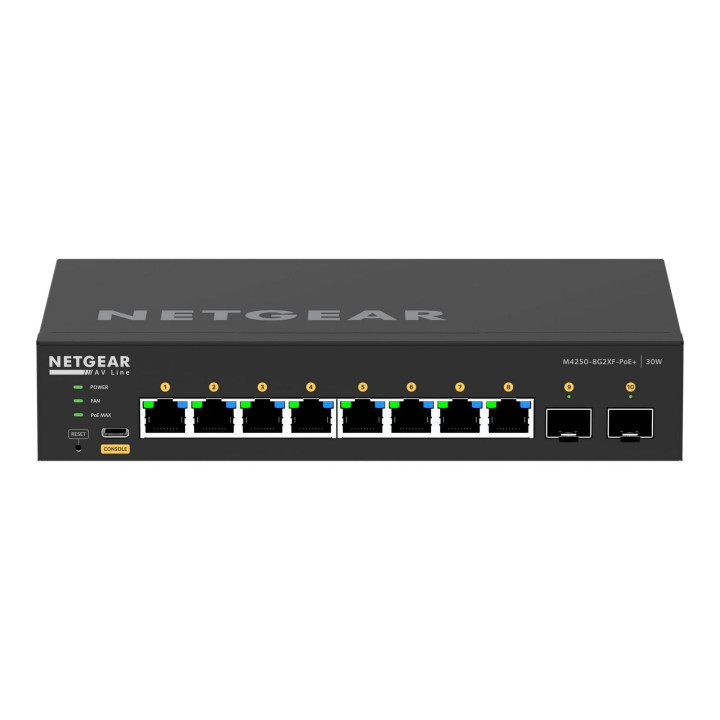 Netgear GSM4210PX-100EUS hallatav PoE+ lüliti 8 porti 240W