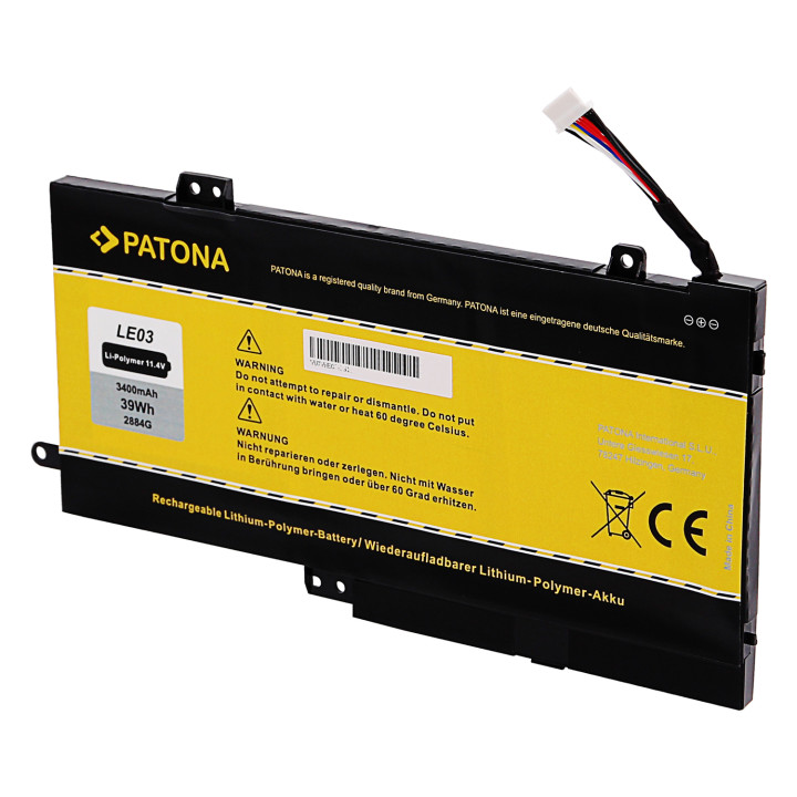 Akumuliatorius HP Envy x360 m6 3400mAh Li-Pol 11,4V LE03XL