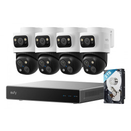 Eufy S4 Max NVR apsaugos sistema (E8E00322) – 4K/8MP, juoda/pilka/balta