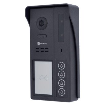 Genway F-S64-2W - F-seeria kaardilugejaga 4-perekonna video sisetelefoni paneel