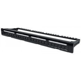 Intellinet 24-Port Blank Patch Panel, 1U, Black (720427)