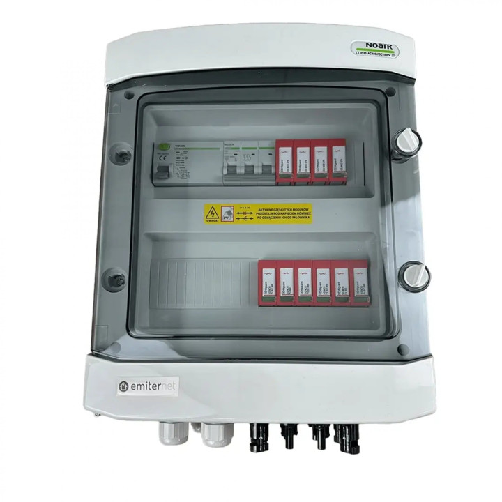 EMITER EM-1346_DCAC Combined DC/AC Surge Protection Device IP65, Type 2 SPD, 25A, 300mA RCD