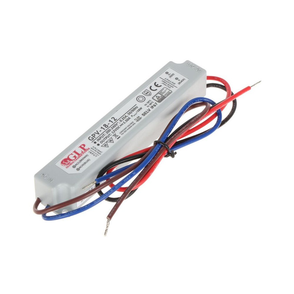 SWITCHING POWER SUPPLY 12V/1.5A/GPV