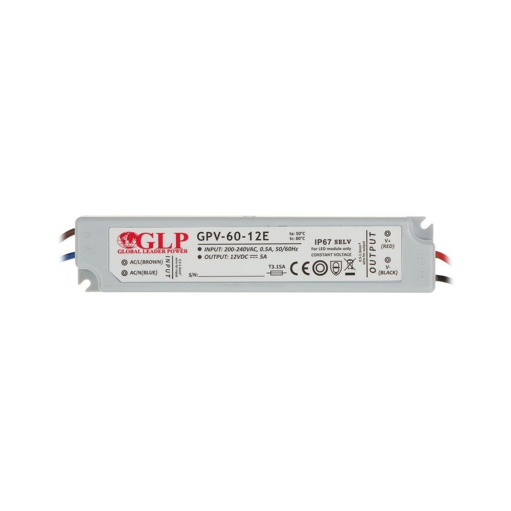 SWITCHING POWER SUPPLY 12V/5A/GPV-MINI