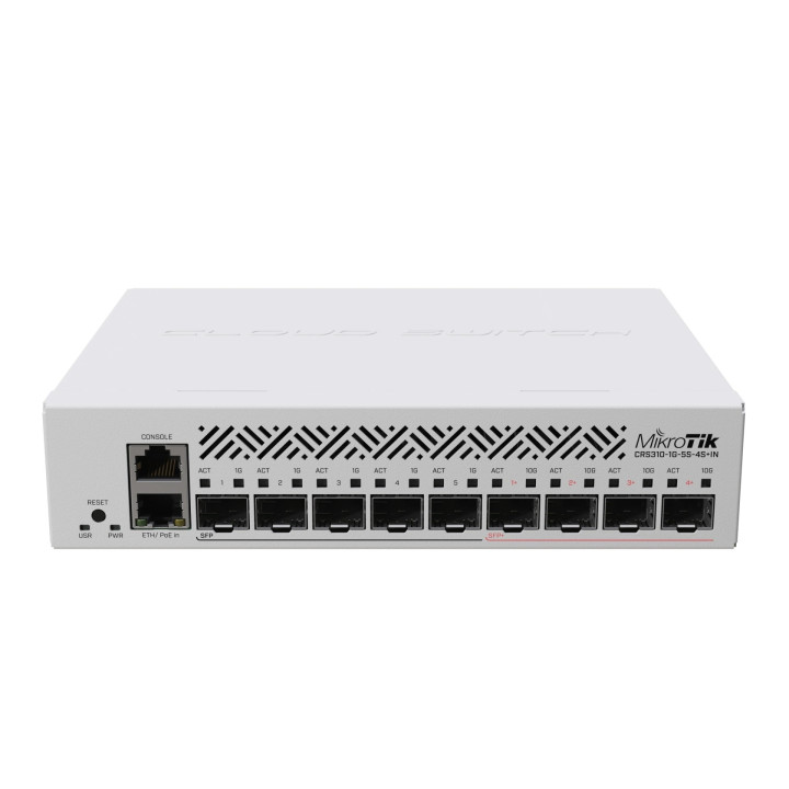 MikroTik CRS310-1G-5S-4S+IN L3 PoE коммутатор