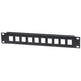 Intellinet 714860 10" 1U 10 portu tukšs sadales panelis melns
