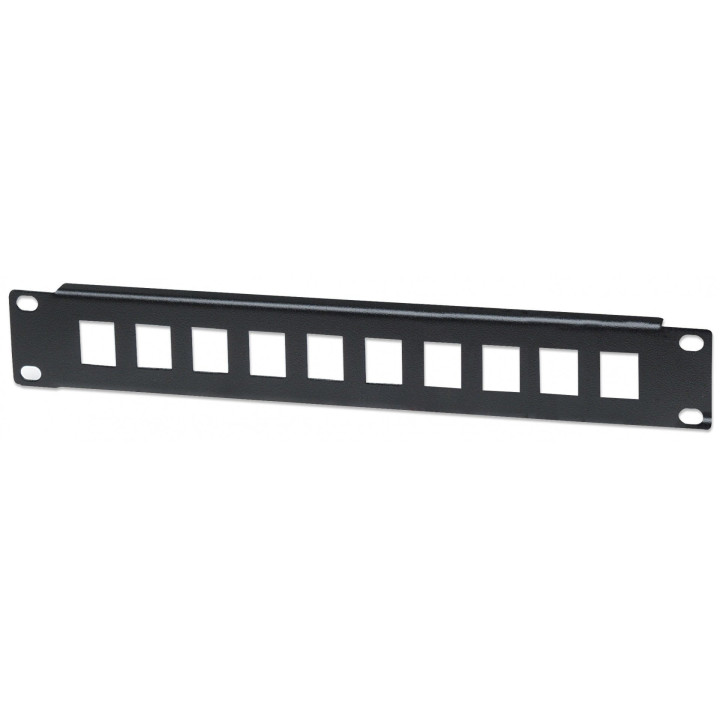 Intellinet 714860 10" 1U 10 portu tukšs sadales panelis melns