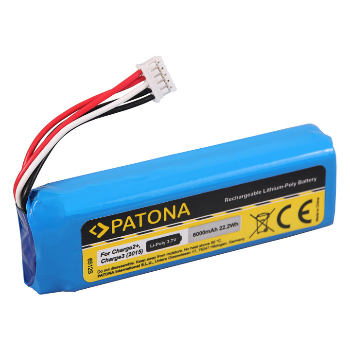 Patona PT6512 Battery for JBL Charge 2+ 6000mAh 3.7V Li-Pol
