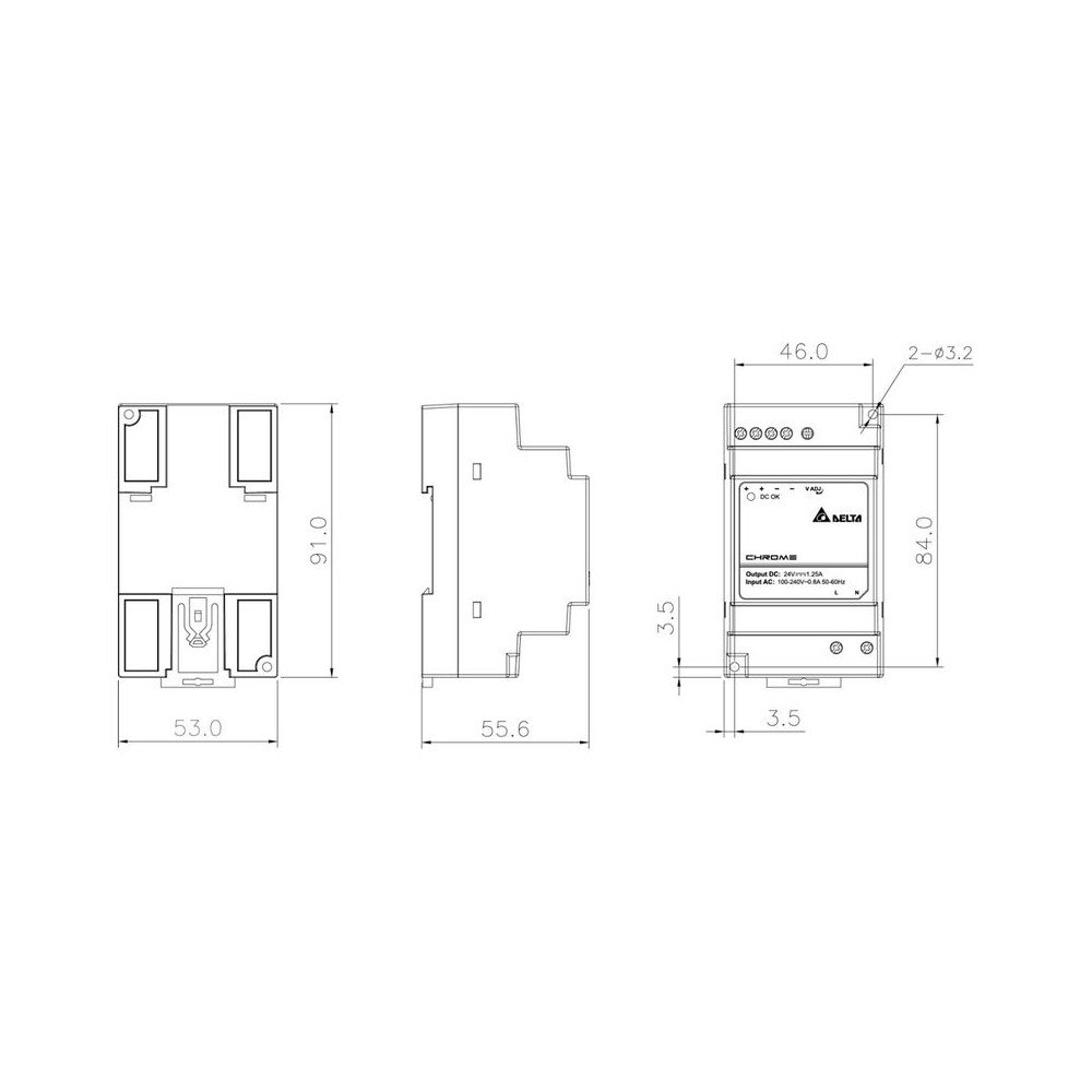 SWITCHING POWER SUPPLY DRC-24V30W-1AZ