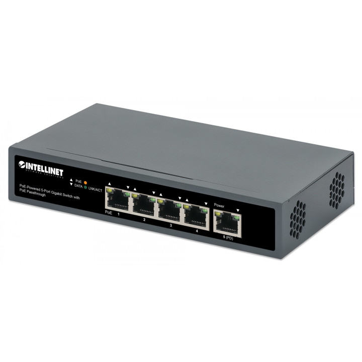 Intellinet 561808 4 portu Gigabit PoE+ slēdzis