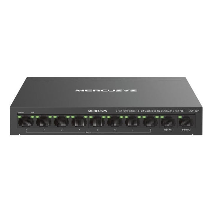Mercusys MS110CP Network Switch Fast Ethernet (10/100) PoE Black