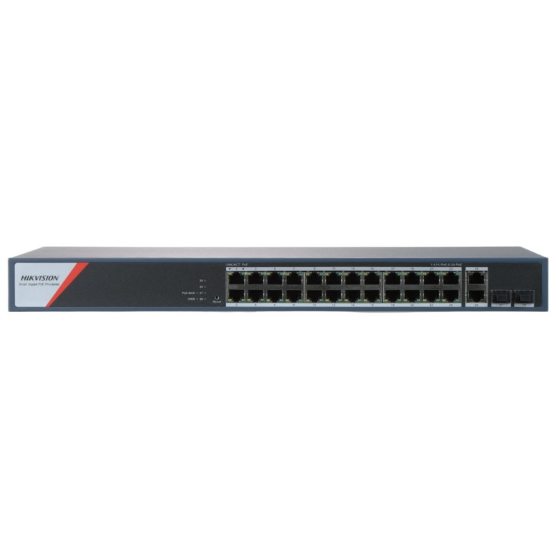 Hikvision DS-3E1528HP-SI-24P2T2F 28-Port Gigabit Managed PoE+