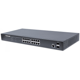 Intellinet 561198 PoE+ коммутатор 16 портов Gigabit