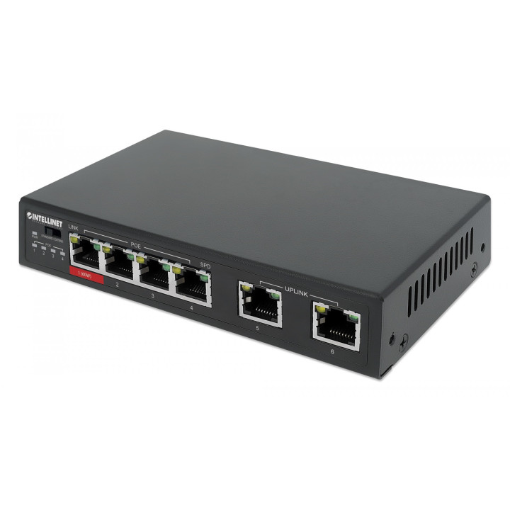 Intellinet 561686 6-портовый PoE коммутатор