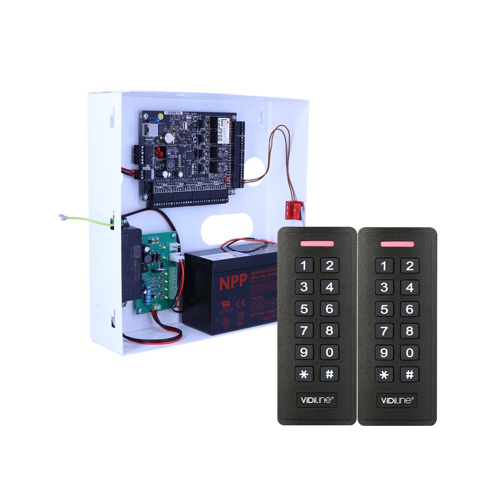 KD4 juurdepaasukontrolli komplekt - 4 sisendit, 2 2CS-V2 125 MF PIN-lugejat