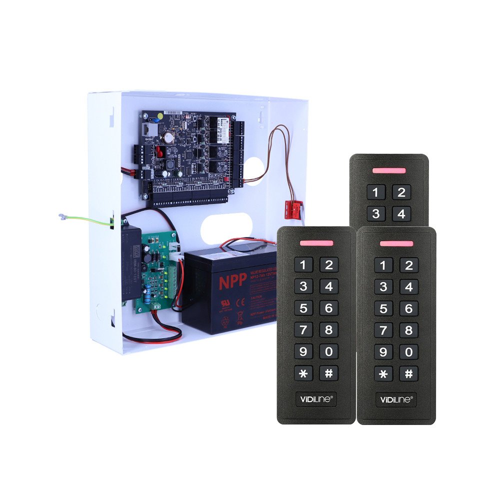 KD4 piekluves kontroles komplekts - 4 ieejas, 3 2CS-V2 125 MF PIN lasitaji