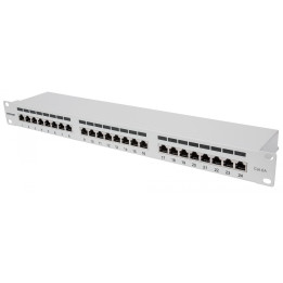 Intellinet 720854 Cat6a экранированная патч-панель 24 порта