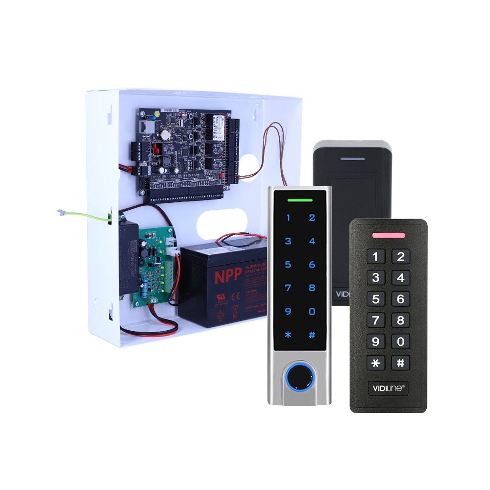 KD4 piekluves kontroles komplekts - 4 ieejas, 3 jaukti lasitaji: WR, 2CS-V2, F3