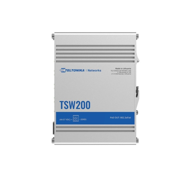 Сетевой коммутатор Teltonika TSW200 Industrial Unmanaged PoE+ Switch