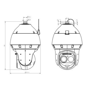 Tiandy TC-H3169M Panorama and Pan Camera Spec: 63X/LW/P/A/AR
