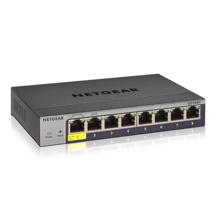 Netgear GS108T-300PES 8 portu Gigabit Smart Managed slēdzis
