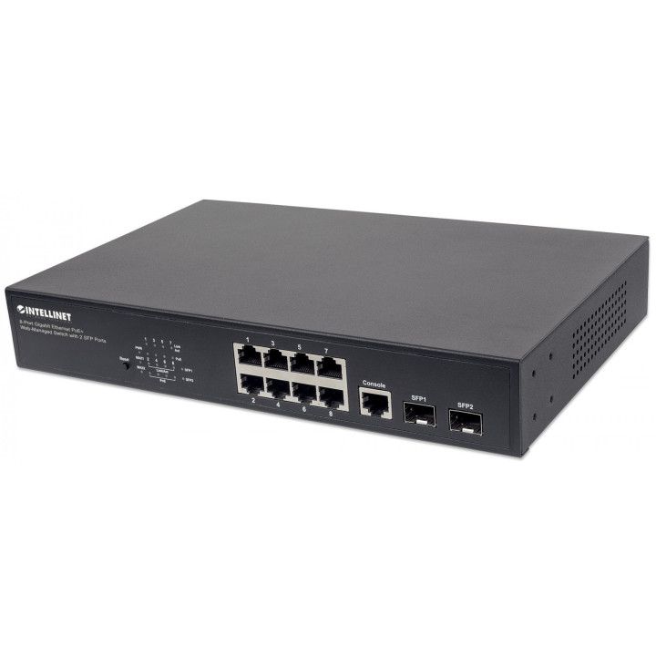 Intellinet 561167 8-Port Gigabit PoE+ Switch