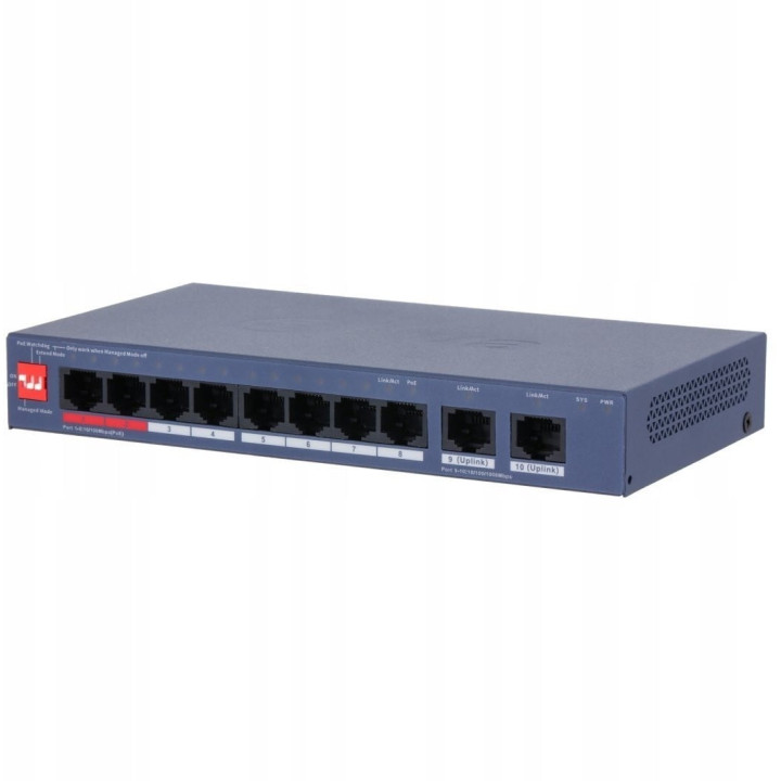 Dahua CS4010-8ET2GT-110 PoE коммутатор 54V