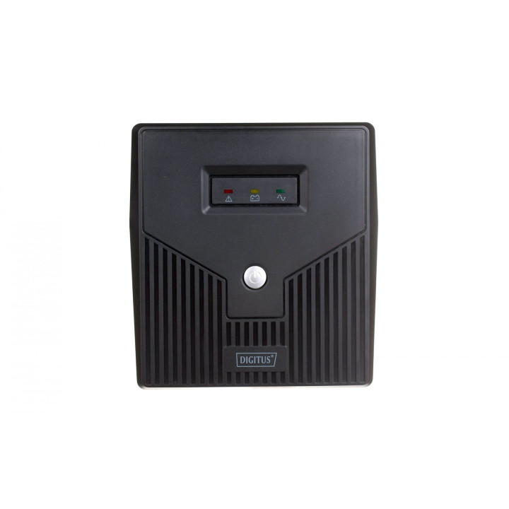 DIGITUS DN-170065 Line-Interaktiivne UPS, 1000VA/600W, 12V/7Ah x2 aku, 4x CEE 7/7, USB, RS232, RJ45, LED