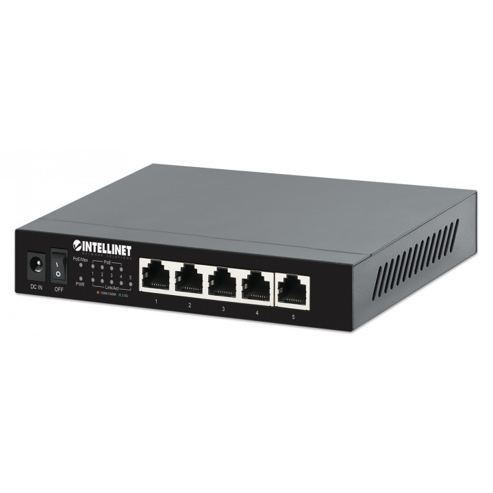 Intellinet 561921 5-Port 2.5G PoE+ Switch 55W