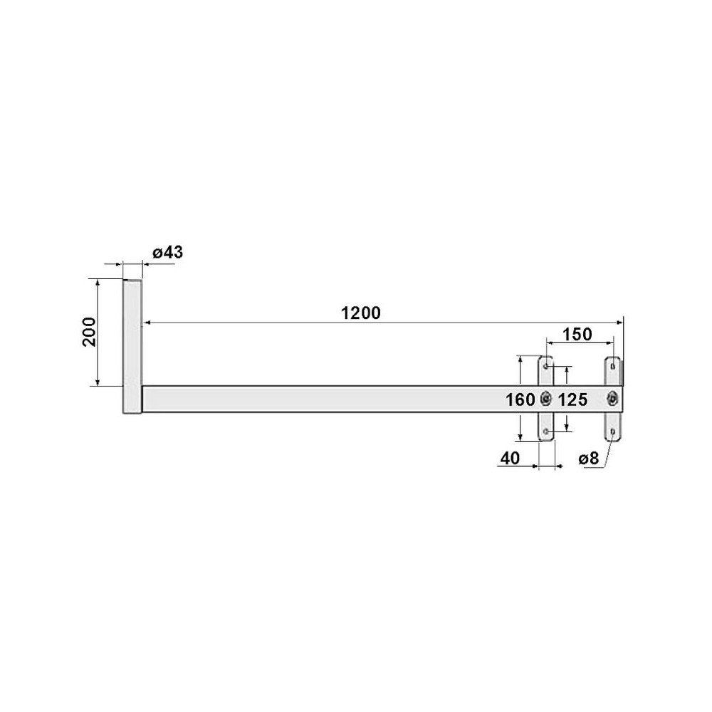 SANU SIENAS KRONTEINIS UML-43H120