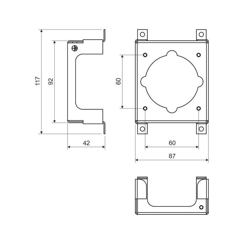 EQUIPMENT CARRIER FOR WIRING BOX PN-KUZ-S