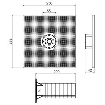 MOUNTING PLATE FOR INSULATION MDZ-XL-KB