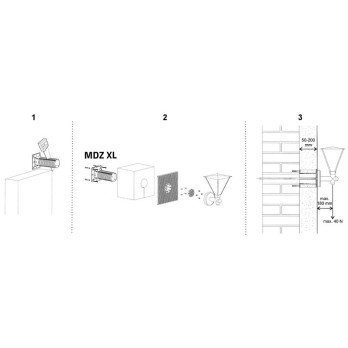 MOUNTING PLATE FOR INSULATION MDZ-XL-KB