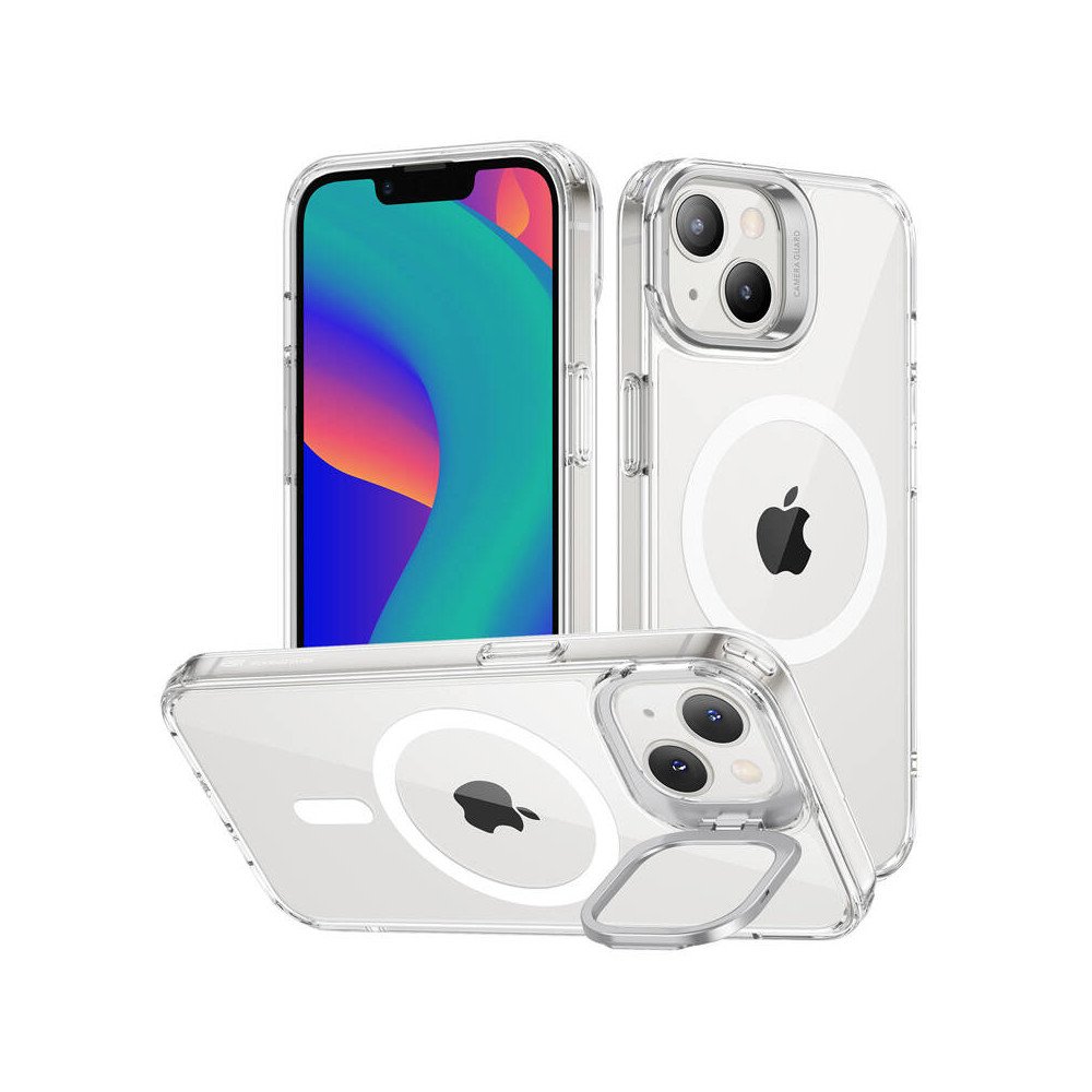 ESR Classic Kickstand -kotelo HaloLockilla iPhone 14 Plus -puhelimelle (lapinakyva)