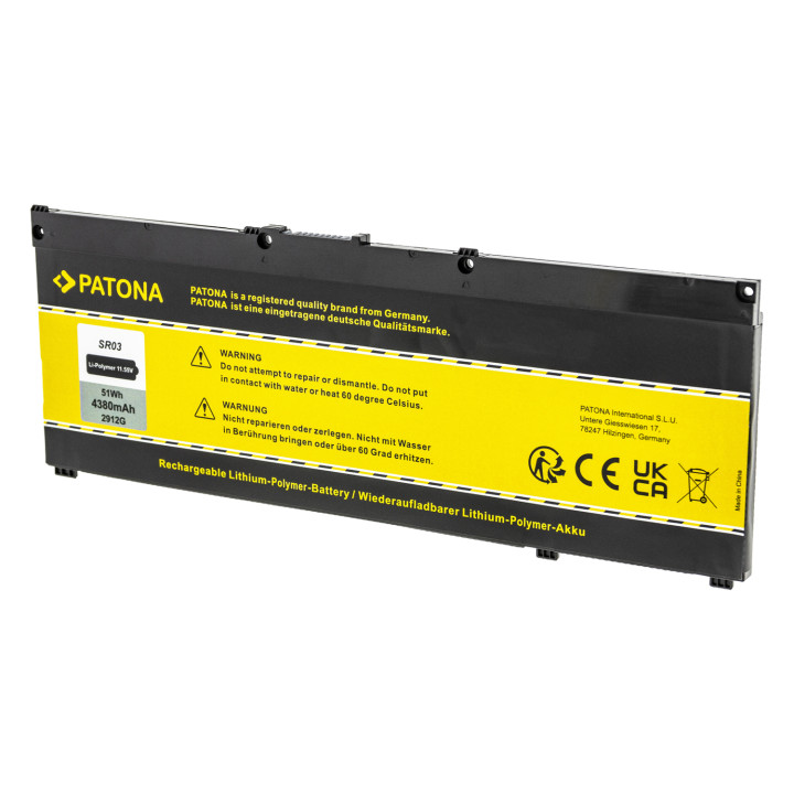 Akku HP Pavilion Gaming 15 4380mAh Li-Pol 11,55V SR03XL / SR04XL