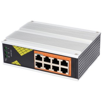 Vidiline VIDI-DG0800 Rupnieciskais sledzis DIN sliedei PoE 8x 1000Mb/s 130W