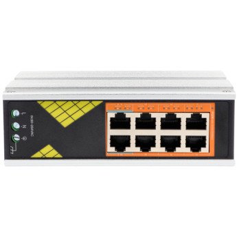 Vidiline VIDI-DG0800 Rupnieciskais sledzis DIN sliedei PoE 8x 1000Mb/s 130W