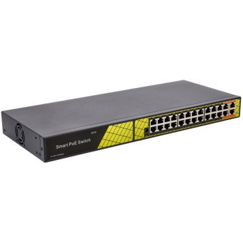 Luliti Vidiline VIDI-F2420GB_V2 24x PoE 100Mb/s i 2x RJ45 Uplink 1000Mb/s 300W