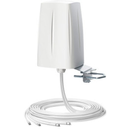 QuWireless AOLM4 QuOmni LTE MIMO 4x4 Omnidirectional Antenna, 5m Cable, SMA Connector