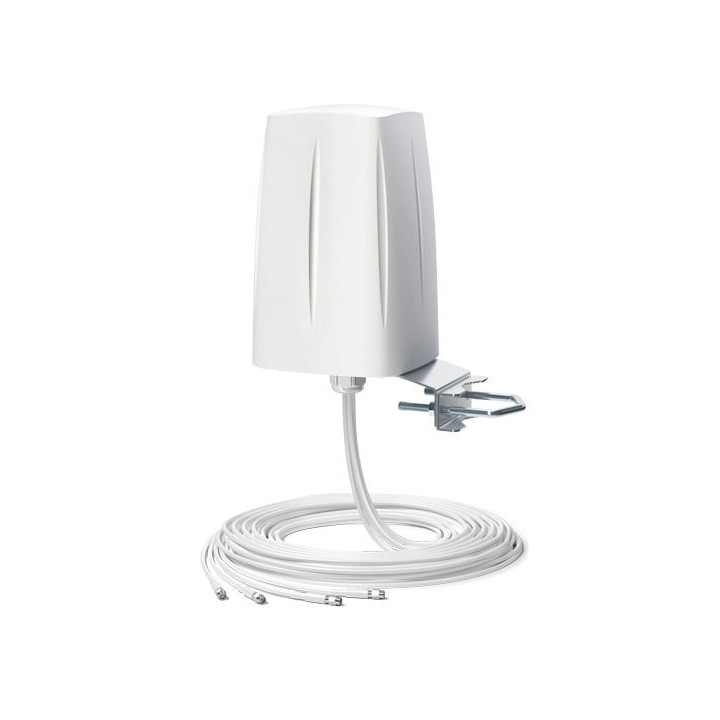QuWireless AOLM4 QuOmni LTE MIMO 4x4 Omnidirectional Antenna, 5m Cable, SMA Connector