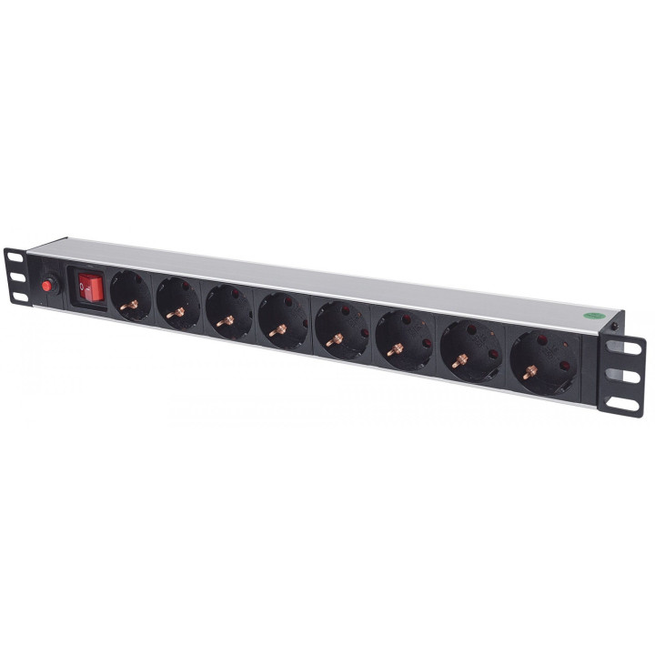 Intellinet 713986 19" 1U 8-vietu Strāvas Sloksne