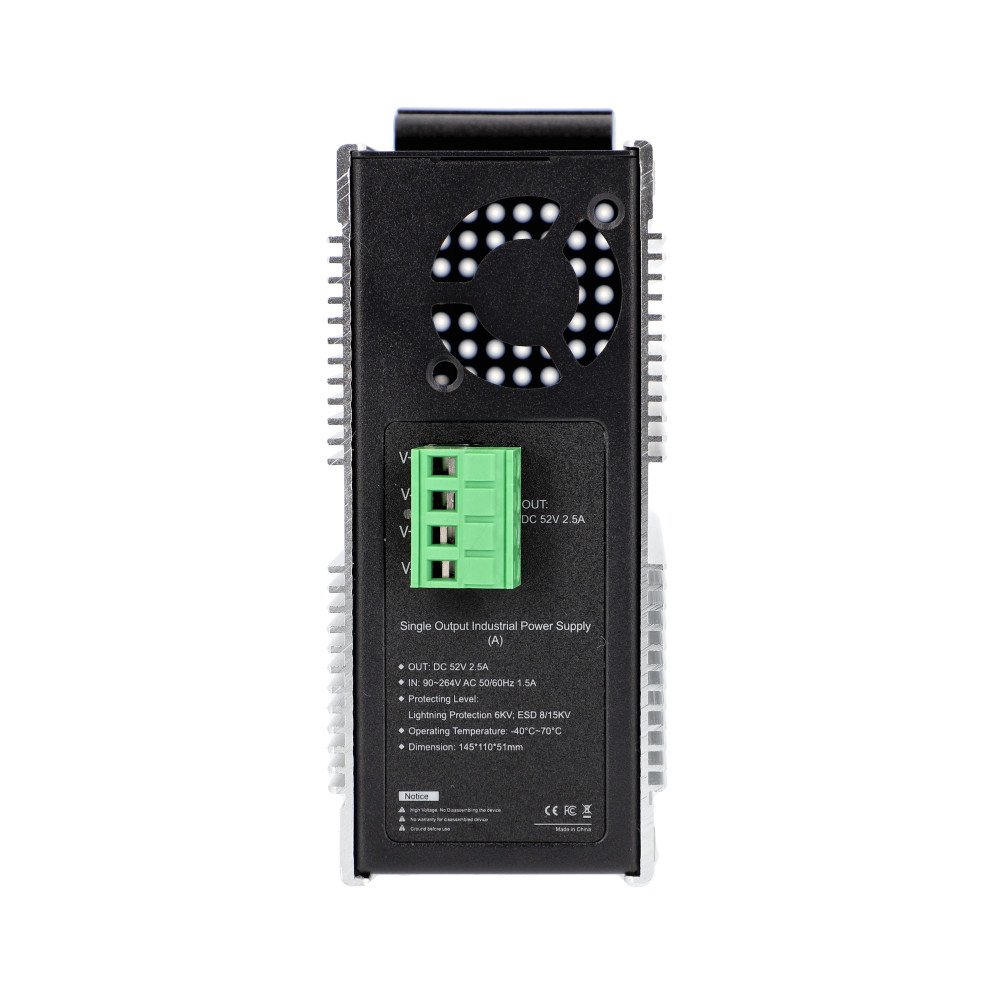 VIDI-PS130 52V barosanas avots DIN sliedei 130W