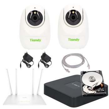 Tiandy 2 PT bevielis WiFi stebejimo rinkinys