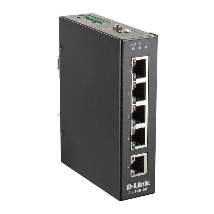D-Link DIS-100E-5W neaizsargāts 5 portu Fast Ethernet slēdzis