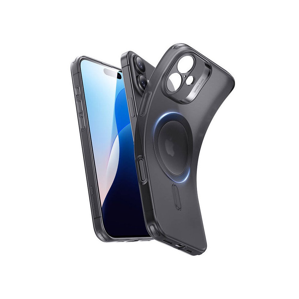Zero Clear (HaloLock) ESR deklas, skirtas iPhone 16 Plus (juodas)