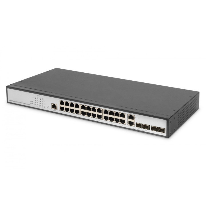 DIGITUS DN-80221-3 L2 pārvaldīts 24 portu Gigabit slēdzis