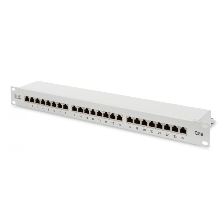 DIGITUS DN-91524S Cat5e 24-портовая экранированная патч-панель 1U