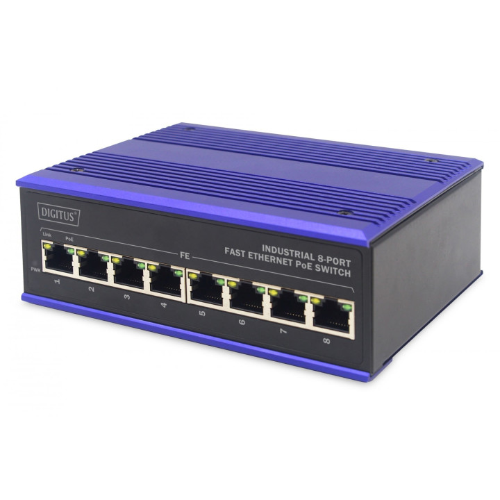 DIGITUS DN-650108 Industriālais PoE slēdzis