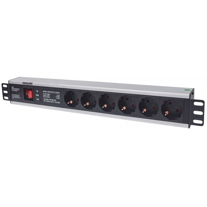 Intellinet 713962 19" Rackmount 6-Way Power Strip