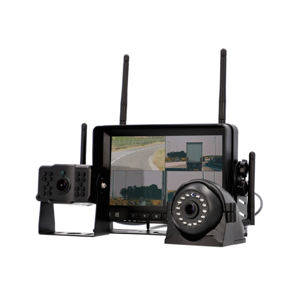 FullHD wireless mobile monitoring set with 2 cameras and recording function VIDI-MM-4CH-WIFI